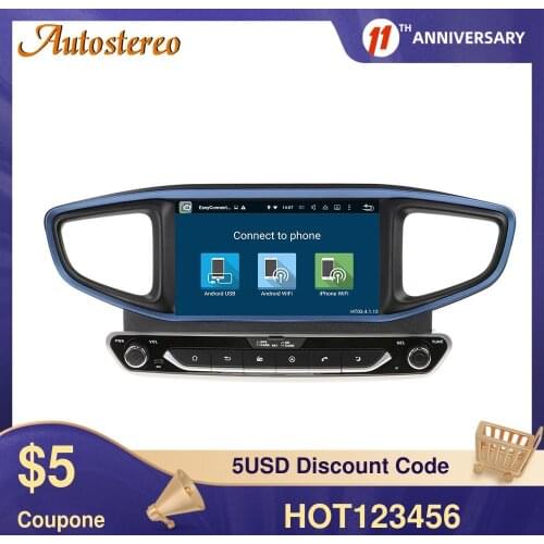 Android 10 Car CD DVD Player AutoStereo Unit GPS Navigation for HYUNDAI Ioniq/Ioniq Hybrid 2016-2019 Multimedia player Heaunit