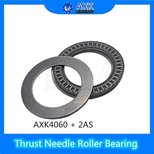 AXK4060 + 2AS Thrust Needle Roller Bearing With Two AS4060 Washers 40*60*5mm ( 5 pcs ) AXK1108 889109 NTB4565 Bearings