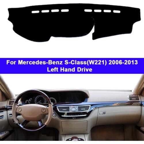 Car Dashboard Cover DashMat Carpet Cape For Mercedes-Benz S-Class W221 2006 - 2013 S-Klasse S300 S320 S400 S500 S600 Protector
