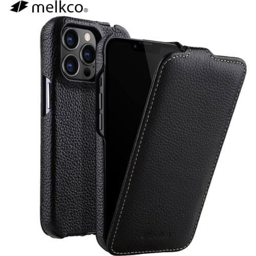 Melkco Genuine Leather Flip Phone Case For iPhone 12 Pro Max mini 11 X Xr Xs Max 7 8 SE Business Luxury Real Cow Cases Bag Cover