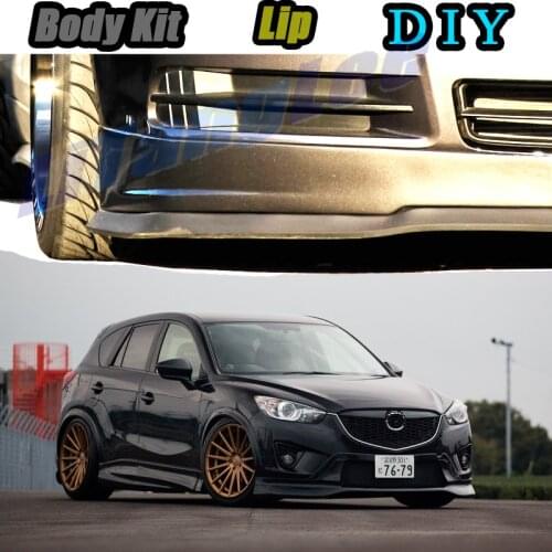 Car Bumper Lip Front Spoiler Skirt Deflector For Mazda CX5 CX-5 CX 5 KE KF 2012~2020 Tune Car Modified Body Kit VIP Hella Flush