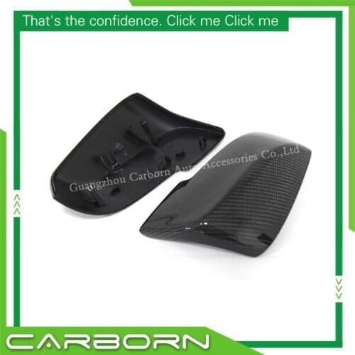 For BMW F20 F21 F22 F23 F30 F31 F32 F33 F36 E84 Replacement Type Gloss Black Carbon Fiber Mirror Cover
