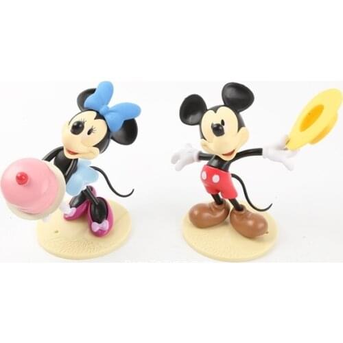 Disney Mickey Mouse Mickey Minnie 13cm Action Figure Posture Anime Decoration Collection Figurine Toy model for children gift