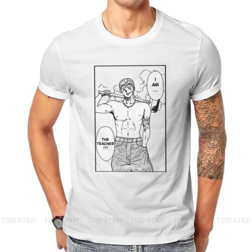 Great Teacher Onizuka GTO Eikichi Azusa Manga Pure Cotton TShirt Hammer Elegant T Shirt Leisure Men Tee Shirt New Design Trendy