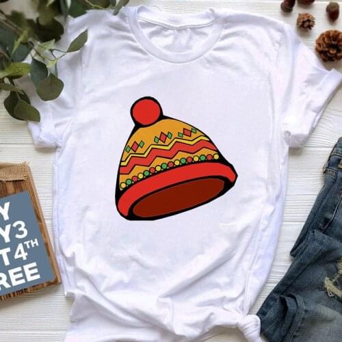 New Style Cap Graphic Women Tshirt Casual White Round Neck Short Sleeve Simple Summer Fashion Female T-shirt