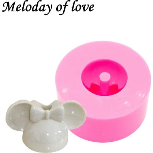 Glossy Anime Cartoon Mouse Shape Straw Toppers Resin Mold, Silicone Mold To Make Crafts with Epoxy DY0042