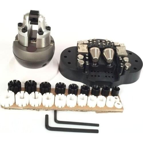 HAJET Engraving Tools Block Mini Ball Vise with 60 Pieces Accessories