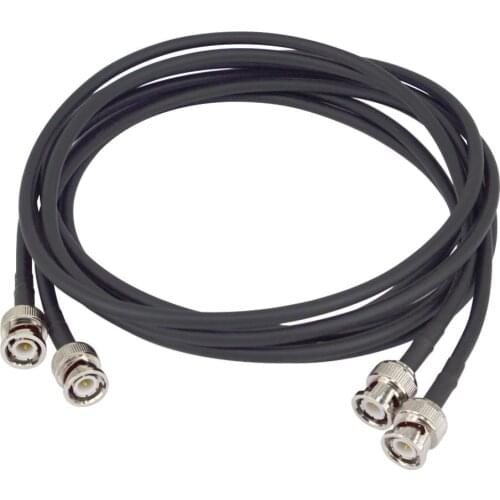 BNC Male to BNC Male M/M RG58 CCTV Camera Coaxial Cable Adapter Lead Jumper Coax Male Extension Cable 1.8M