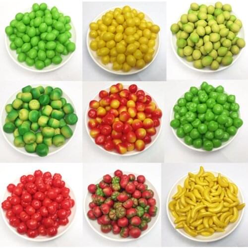 20Pcs Simulation Fruits Mini Simulation Fruits and Vegetables Fruits and Vegetables Photography Props Childrens Party Toys