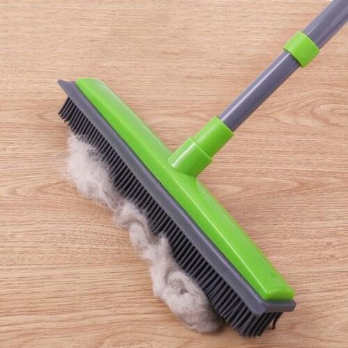 Multifunctional Telescopic Broom Besom Cleaner Pet Hair Removal Brush Home Floor Dust Mop Carpet Sweepe Magic Rubber 122cm