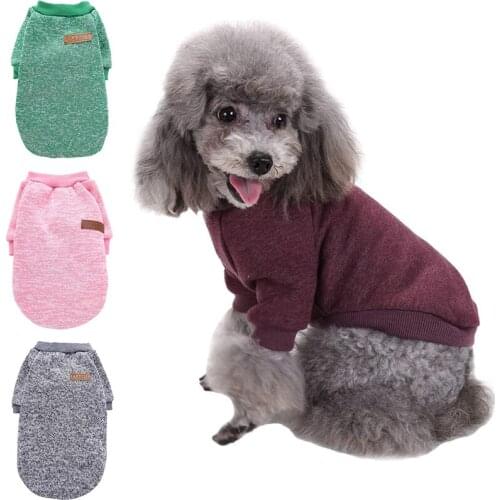 Pet Dog Clothes Knitwear Soft Dog Sweater Jacket Coat Soft Thickening Warm Pup Winter Puppy Sweater for Dogs Chihuahua XXS-2XL