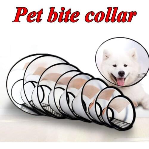 Pet Protective Collar Dog Neck Recovery Cone Collar Anti-Bite Lick Wound Healing Cat Dogs Health Training Medical Circle Tool