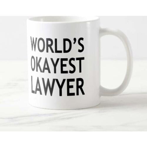 Personalized Worlds Okayest Lawyer Coffee Mug 11oz Birthday , Mothers Day Gifts, Fathers Day Gifts, Christmas Gifts Friends and