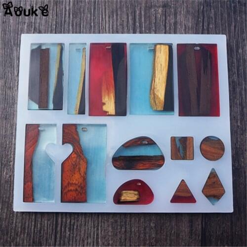 DIY Perforated Necklace Pendant Tools Manual Accessories Silicone Molds Chocolate Epoxy Resin Mold Cake Decorating Mould Aouke