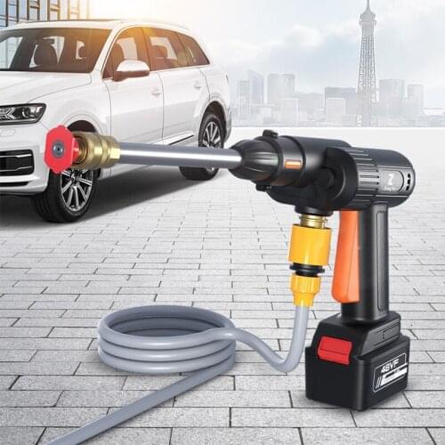 12V 150W 28BAR Wired Car Washer High Pressure Car Wash Water Gun Portable High Pressure Washer Foam for Makita Battery