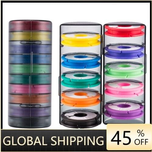 Rainbow Fishing Main Line Box Winding Board High Quality Fishing Box Fishing Tools 4-16 Spindle Silicone Main Spool 2021