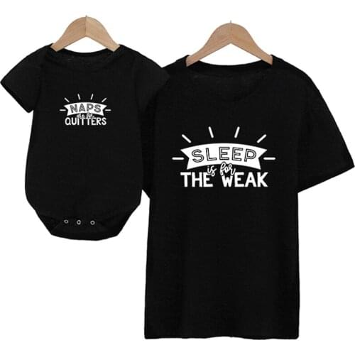 Family Outfits Funny Letter Print Family Matching Clothes Look Mother Daughter Dad Son Tshirts Mommy and Me Mom Baby Tee Shirts