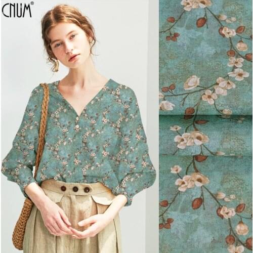 CNUM RF001 100% Ramie Fabric/ Apricot Blossom / Width 1.53yd Thickness 17mm /Sold by meter