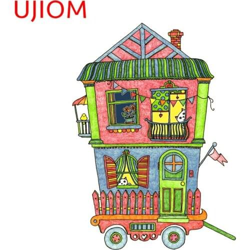 UJIOM Cartoon Wall Sticker Home Is Where The Heart Is Sticker Wall Japanese Decorations Wallpaper Waterproof Home Decor Decals