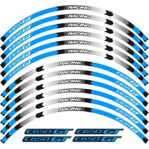 Motorcycle 15inch Rim Wheel Decal Accessory Sticker Reflective waterproof sticker for BMW C650GT