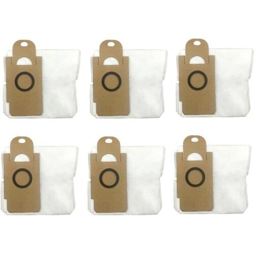 6Pcs Replaceable Accessories Parts Dust Bags for Xiaomi Lydsto R1 R1A Robot Vacuum Cleaner Robot Vacuum Cleaner Parts
