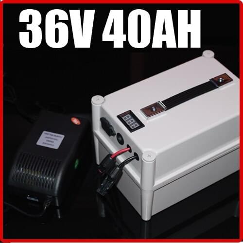 36V 40AH LiFePO4 Battery Portable Battery ,Electric bicycle Scooter Pack Solar energy, waterproof 36v lithium Free Shipping