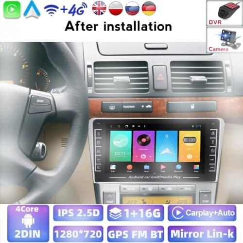 Car Radio 2 DIN Android 8.1 For Toyota Avensis T25 2002 2008 2007 2006 2005 2004 8'' GPS Navigation IPS Have BT BT Car Stereo