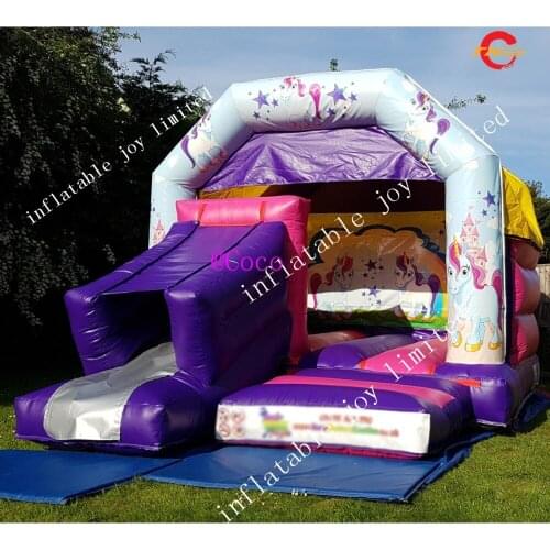 Free shipping to door,17x11.5ft/5x3.5m Commercial Inflatable Bounce House, Inflatable Bouncy Castle With Slide Combo