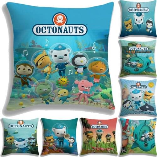 The Octonauts Pillow Case No Pillow Inner Kids Octonauts Pillow Cover Children Bedroom Cute Decorative Sofa/Car Pillowcase 45cm