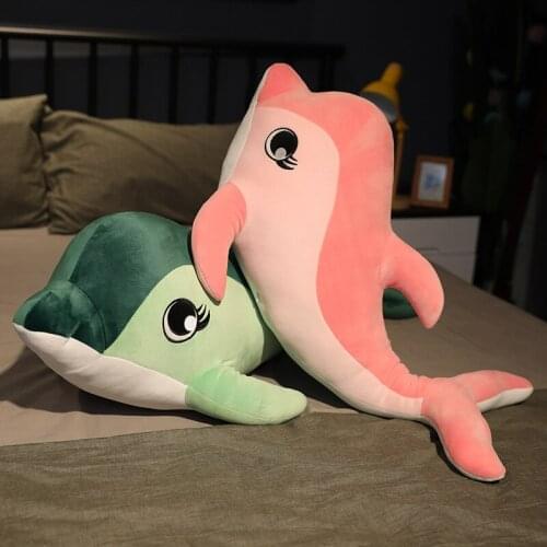 Baby dolphin doll pillow ocean world plush toy aquarium souvenirs children doll wholesale