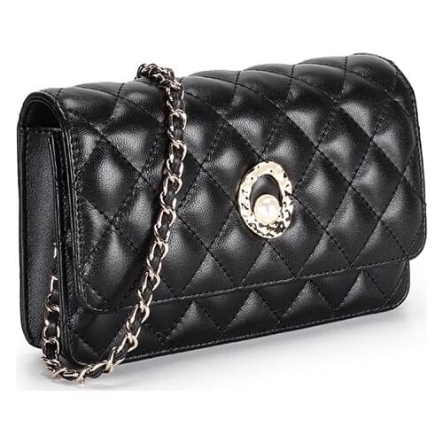 Womens Slung Sheepskin Novelty Crossboy Bags Joker Shoulder Handbags Leather Lipstick fragrant breeze rhombic square Satchels