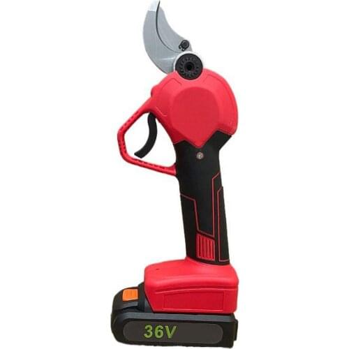 Electric Pruning Shears 30mm 42V Rechargeable Pruner Trimmer with Li-on Battery Cordless Sharp- Blade Cutter Garden Scissors