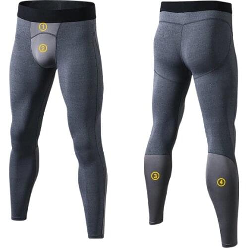 Compression Men Fitness Running Tights High Elastic Pro Sports Leggings Breathable Quick Dry Gym Tights