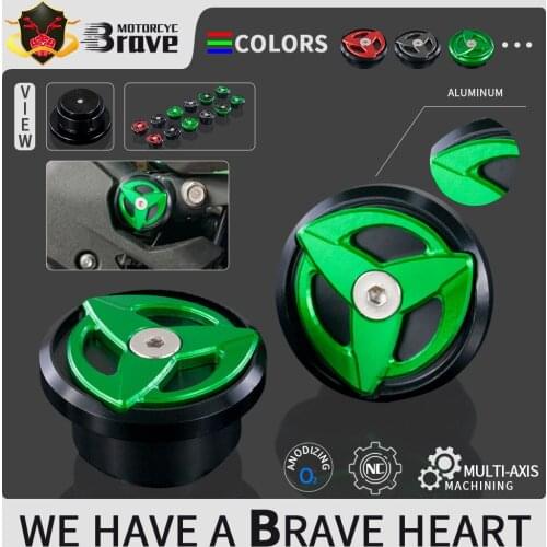 Motorcycle CNC Frame Hole Cap Cover Plug Low and Up For KAWASAKI EX400 Ninja400 2018 2019 2020 2021 2022 EX NINJA 400