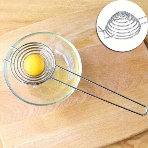 Kitchen Stainless Steel Egg White Separator Non-Magnetic Egg Yolk Separator Kitchen Egg Separator Gadget