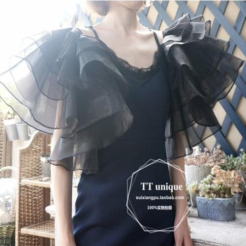 Fashion Romantic Pearl Cuffs Decorative Fake Collar cuffs Department exaggerated white baseball shirt POLO fake cuff warm wrist