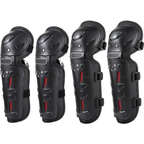 Moto Equipment 4PCs Knee Pads Moto Knee Brace Elbow Guards MTB Bike Motorcycle Comfort Knee Protective Pad Outdoor Sports Scoyco