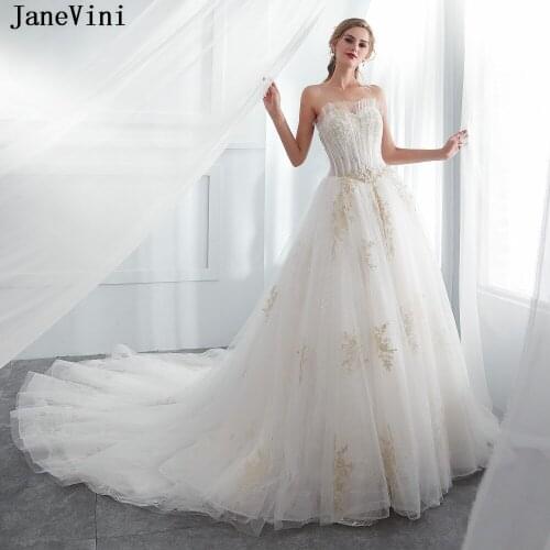 JaneVini Charming Lace Bridesmaid Dresses with Appliques Beaded Sweetheart A Line Court Train Women Prom Party Gowns for Wedding