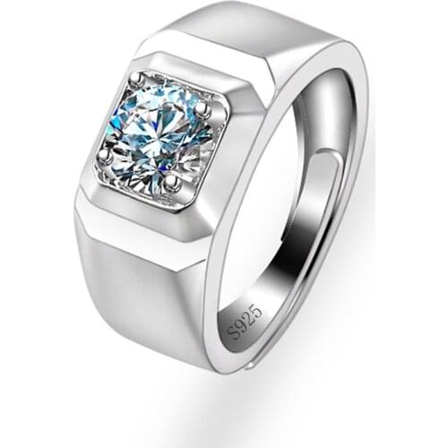 Mozanstone Original Male Ring For Business Man Resizable Zircon Unique Design New Style Domineering Wedding Jewelry Wholesale