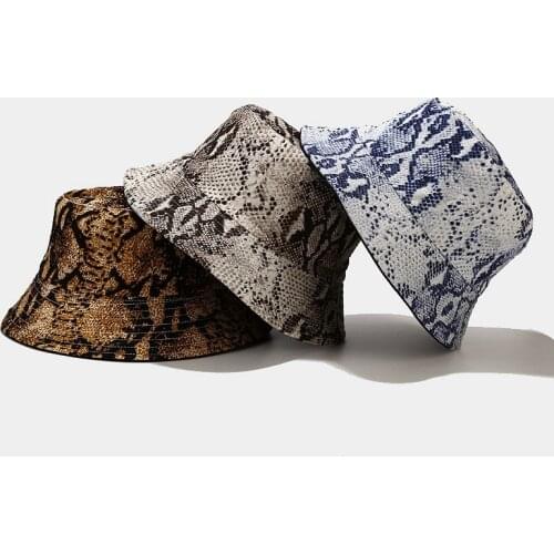 New Serpentine Summer Womens Bucket Hat Fisherman Hat Double Sides Bob Hat Mens Outdoor Sun Protection Hat Unisex Panama