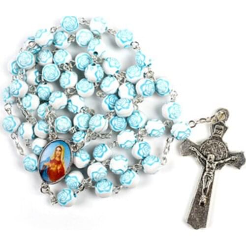 4 Styles Fashion Catholic Christian Religious Jesus Cross Pendant Necklace Malachite Alloy Gift Jewelry Accessories