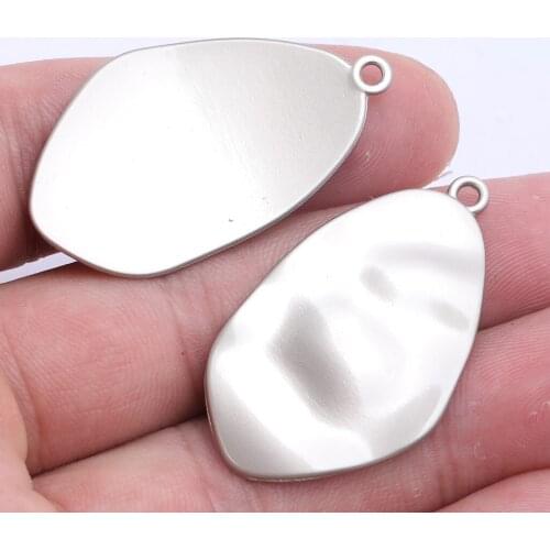 10pcs irregular triangle shape earring charms 22x38mm diy jewelry making accessories