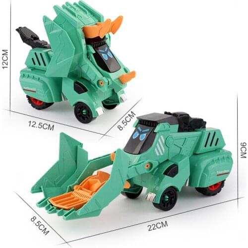 Hot Childrens Dinosaur Deformation Inertia Sliding Educational Car Model Diecast Kids Action Model Cars For Boy Gifts Car Toys