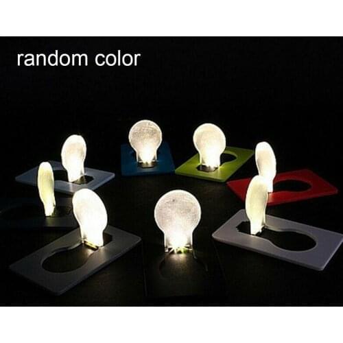 White/Yellow Light Portable Gifts Foldable Led Night Wallet Pocket Credit Cute Card Ultrath Home Bulbs Light Mini Decor Chi Q8Y5