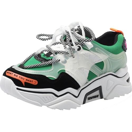 Mesh Women Flat Sneakers Fashion Brand Breathable Womens Shoes Casual Comfortable Female Running Shoes Women Chunky Sneakers