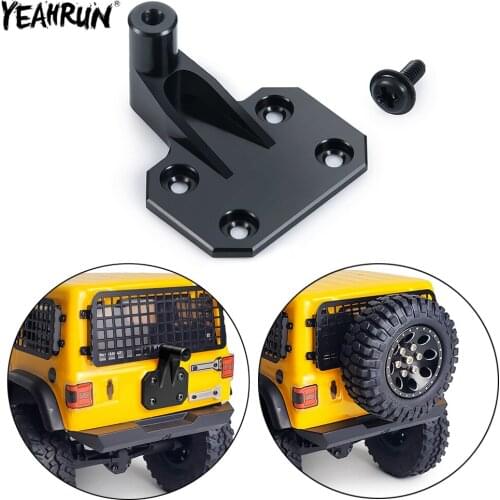 YEAHRUN Spare Tire Rack Spare Tyre Bracket Wheel Holder Carrier For 1/24 Axial SCX24 AXI00002 RC Crawler Car Decoration Parts