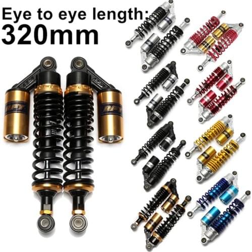 Universal 320mm Fork Round Air Shock Absorber Rear Suspension Spring Scooter for DirtBike Gokart Quad ATV Shock Absorber Motor