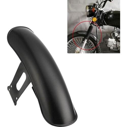Universal Motorcycle Rear Wheelhouse Fender Fender Fender + Bracket Black Plastic 38x12x24cm Applicable Model Grooveless Univer