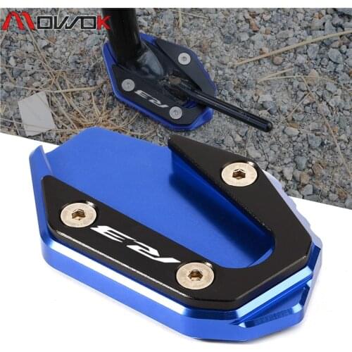High Quality stands For YAMAHA YZF-R3 YZF R3 ABS 2015-2020 2019 2018 CNC Aluminum Side Stand Kickstand Extension Enlarger Plate