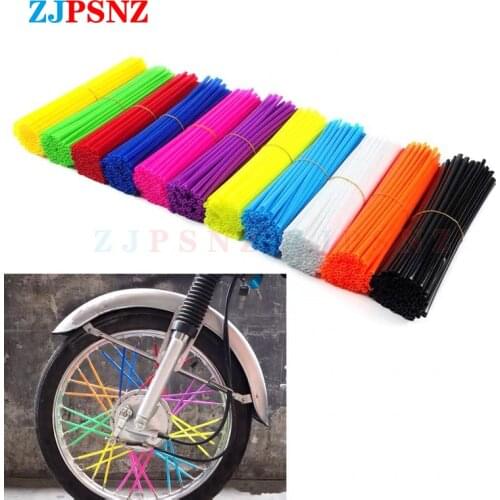 Universal Motorcycle Wheel Spoked Protector Wraps Rims Skin Trim Covers Pipe For Motocross Bicycle e-Bike Cool Accessories